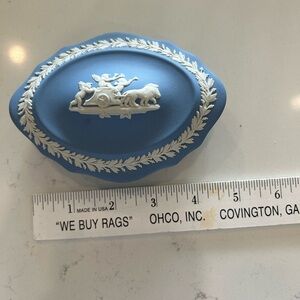 Wedgwood Blue and White Trinket Box
